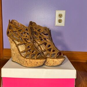 Women's Brown Wedge Sandals